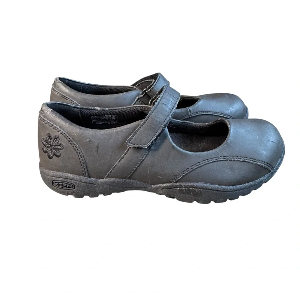 Keen Luna Mary Jane Shoes Sandals Girls Size 4 Black